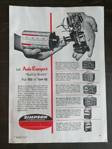 Simpson Electric Company 1963 probadores automotrices página completa anuncio original - Imagen 1 de 1