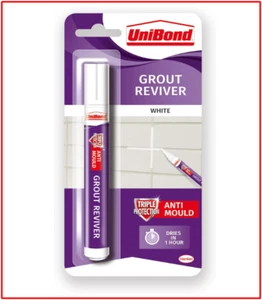 Unibond Fugenbelebungsstift, weißer Fugenstift für Bad Fugen einfache Anwendung - Bild 1 von 6