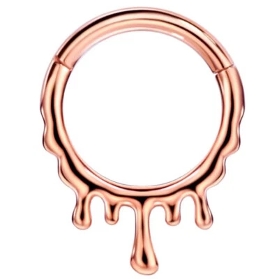 Anillo nariz acero quirúrgico 16G aro tabique clicker cartílago pendiente joyería corporal Foto 1 de 4