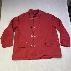 Polo Ralph Lauren Fireman Jacket Lobster Clasp Faded Red Heavyweight XXL - Picture 1 of 9