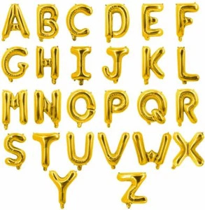 Gold Letter Number Letter Balloon & Foil Balloon Wedding Celebration Party Decor - Picture 1 of 18