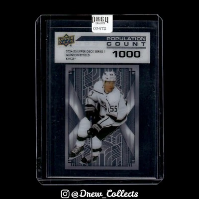 Series 1 #PC-30 Quinton Byfield Los Angeles Kings Population Count 1000 - Image 1 of 2