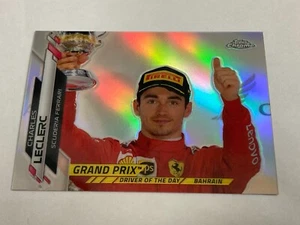 2020 topps chrome formula 1 CHARLES LECLERC driver of the day refractor #155 - Bild 1 von 2