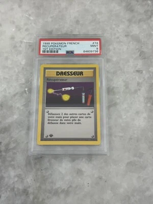 1999 Recuperateur 74/102 Base Set 1st Edition PSA 9 Mint Pokemon - Image 1 of 2