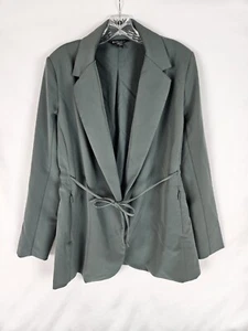 Athleta Blazer Womens Size 6 Endless  Primatwill Jacket Sage Green Tie Front - Picture 1 of 10