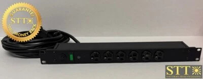 7219-20AR GREAT LAKES POWER STRIP 6 OUTLET 120V 20A 15FT CORD E229812 - Image 1 of 3