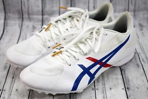 ASICS Tokyo Hyper MD 7 Racing Flats Red White Blue Track Shoes Men's Size 8 - Picture 1 of 15