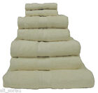 CREAM 100% EGYPTIAN COTTON LUXURY HOTEL HIGH QUALITY TOWELS 8 PIECE BALE SET 
