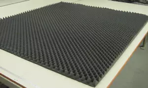 (2) Convoluted Charcoal EggCrate Acoustic Soundproofing Foam 82"x 54"x 1-1/2" - Picture 1 of 1