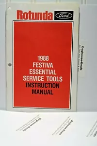 1988 Festiva Essential Special Service Tools Instruction Manual, Ford Rotunda - Picture 1 of 1