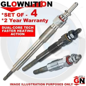 FOR Chrysler Mercedes Diesel Heater Ignition Glow Plugs Plugs BOSCH X4 - Picture 1 of 1