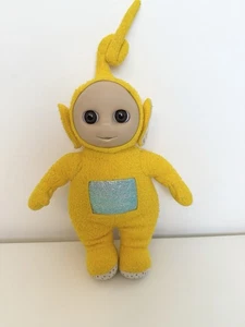 Teletubbies La La 1996 gelbes Stofftier Plüschtier rollende Augen 12 Zoll - Bild 1 von 4