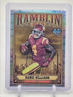 MARIO WILLIAMS 2023 BOWMAN UNIVERSITY CHROME RAMBLIN' MAN Q0M-531 - Image 1 of 2