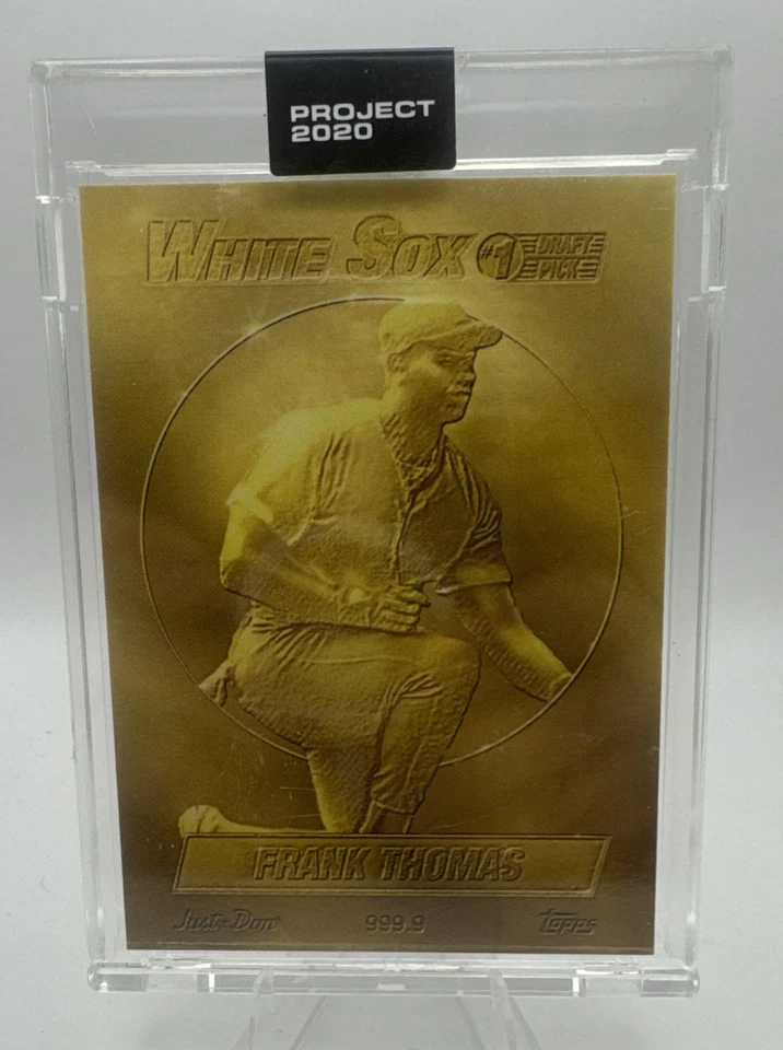 TOPPS PROJECT 2020 1990 FRANK THOMAS BY DON C #73 PRINT RUN 11969 SP PRESALE - Image 1 of 2