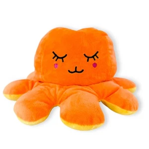 Orange Gelb Wende Emotionen Oktopus Weich Kuscheltier Stofftier - Bild 1 von 3