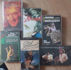 6 x ROD STEWART Albums BEST, BLONDES, UNPLUGGED, NEW BOYS, ATLANTIC, NIGHT TOWN - Picture 1 of 3