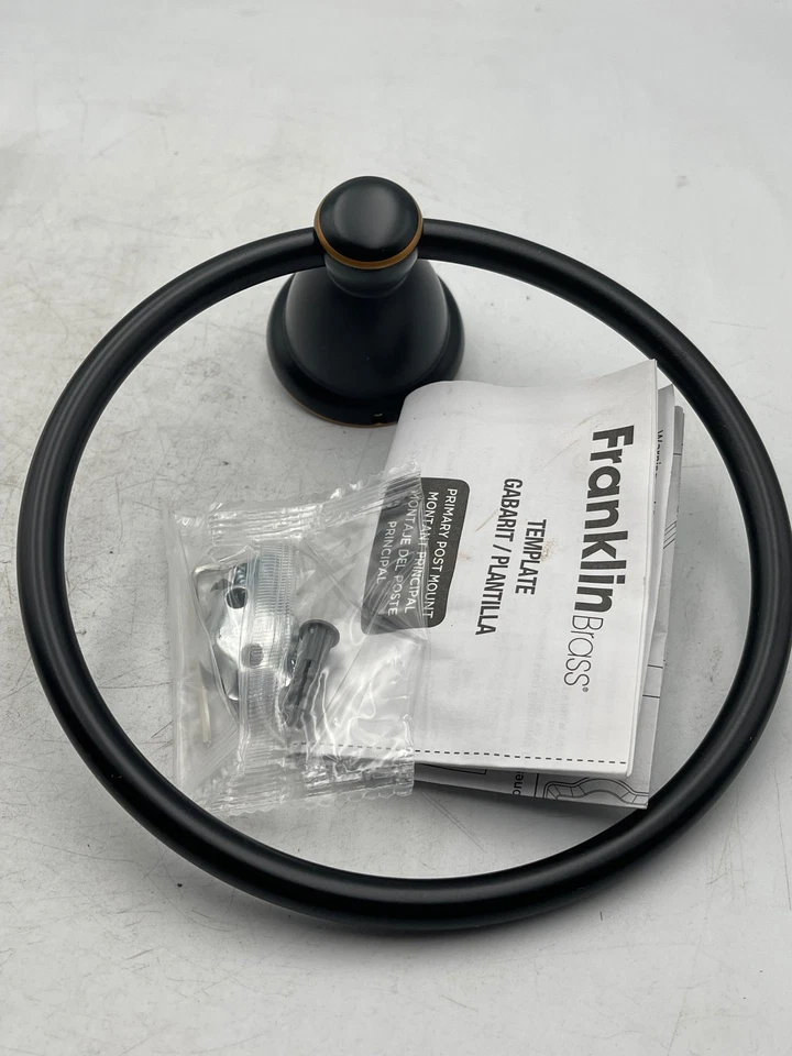 Franklin Brass Kinley Towel Ring Oil Rubbed Bronze Wall Mount Bath Hardware - Image 1 of 4