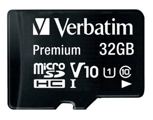 VERBATIM - Kad Memori MicroSDHC Premium U1 & Adaptor SD, 32GB - Picture 1 of 3