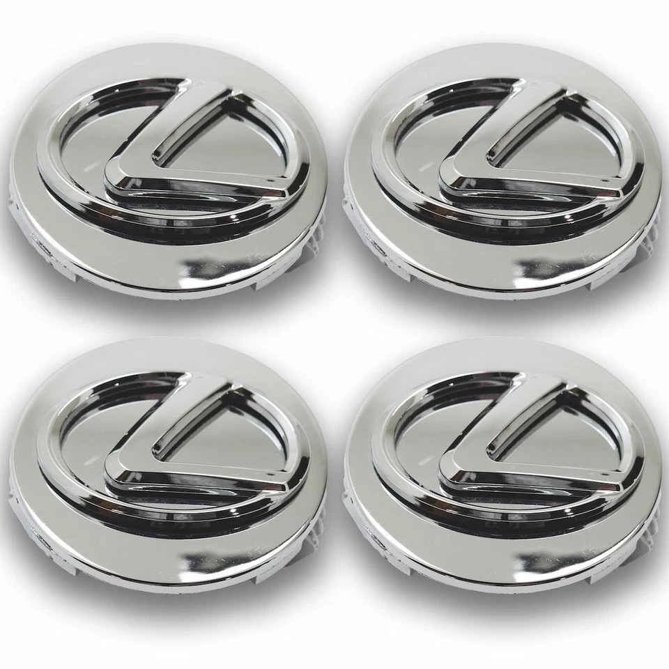 2 1/2" Lexus ES350 GS300 GS430 LS430/460 RX300 Chrome Center Cap 4260330370 set - Image 1 of 2