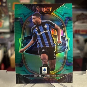 Denzel Dumfries 2022-23 Select Serie A Terrace Green Prizm SSP #'d 2/5 = 1/1 - Picture 1 of 3