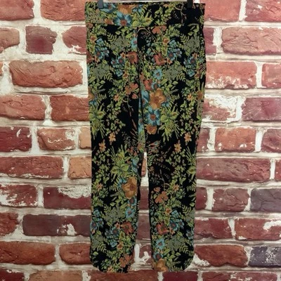Soft Surroundings In Bloom Pants Womens XSP Multicolor Floral Skinny Casual - Image 1 of 4