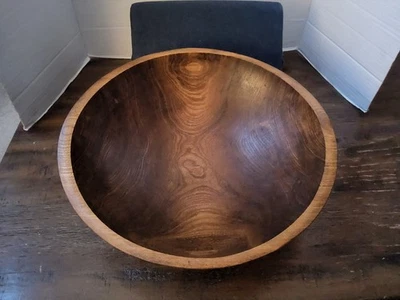 Cuenco de pan grande de cocina de campo vintage de especialidades de madera de Vermont Foto 1 de 4