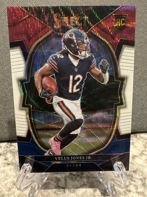 2022 Panini Select Velus Jones Jr. #63 Red White & Blue RC 115/249 - Image 1 of 2