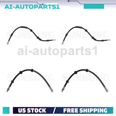 Manguera hidráulica de freno trasero delantero 4 piezas para Mercedes-Benz GL350 2013 2014 2015 2016 Foto 1 de 4