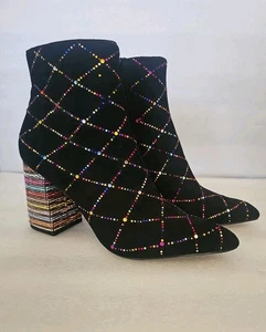 Betsey Johnson Women's Kassie Beaded Dress Booties Size 9 - Picture 1 of 9