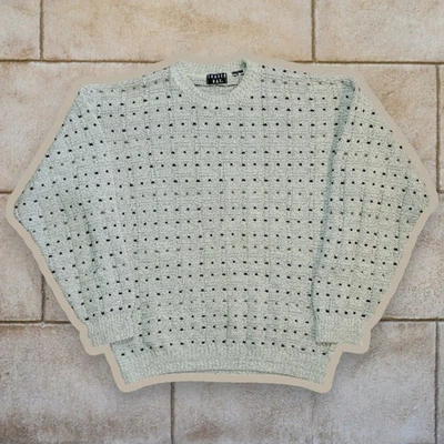 Vintage TraderBay Chunky Knit Grandpa Sweater Size XL Cosby Emo Grunge Indie USA - Image 1 of 4