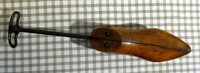 Vintage Antique G E Belcher Cobbler Wooden Shoe Form Stretcher #1 Stoughton Mass - Image 1 of 4