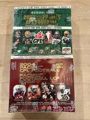 Lot Of 2 Pacific CFL Canadien Football League Factory Sealed Boxes 2003 And 2004 - Image 1 of 3