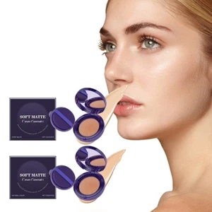Natural Finish Concealer Cushion Makeup Buildable Coverage For Multiple Look - Picture 1 of 10