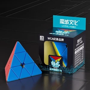 Pyramide 3x3x3 Speed Cube Puzzle Pyraminx V2 Magic Cube Spielzeug (ohne Aufkleber) - Bild 1 von 10