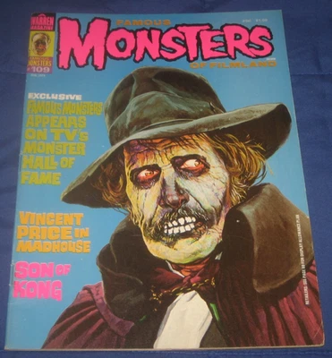 FAMOUS MONSTERS #109  - VINCENT PRICE / MADHOUSE — 第 1/2 张图片