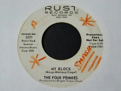 DEMO PROMO-THE FOUR PENNIES-MY BLOCK-RUST - Image 1 of 2