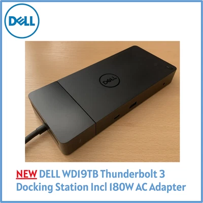 Dell WD19TB Docking Station | Open Box Unused |  180W PSU | Thunderbolt 3 | UK - Image 1 of 4