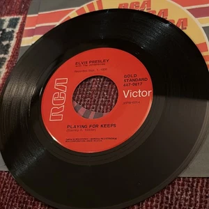 ELVIS PRESLEY PLAYING FOR KEEPS ~ TOO MUCH 45 rpm - Bild 1 von 3