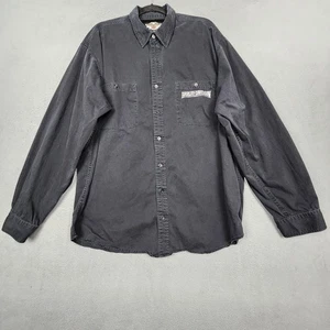 Vintage Harley-Davidson Hemd Herren 2XL Tall Schwarz Button Down Langarm 00s - Bild 1 von 16