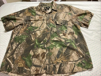 Red Head Camo Shirt Mens 3XL 100% Cotton Front Pocket Button Up Hunting Light Wt - Image 1 of 4