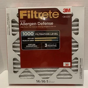 Filtrete 14x14x1 Micro Allergen Defense 1000 AC Furnace Filters - 2 Pack - Picture 1 of 4