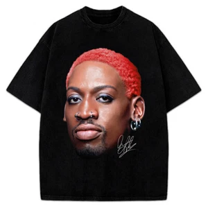 Dennis Rodman Red Hair Rodzilla flamboyant 90's Vintage Design T-Shirt - Picture 1 of 9