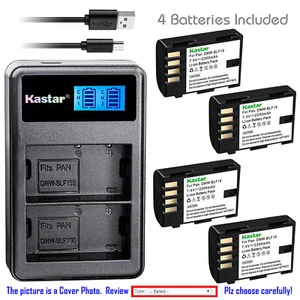 Kastar Battery LCD Dual Charger for Panasonic DMW-BLF19E & Sigma SD Quattro - Picture 1 of 11