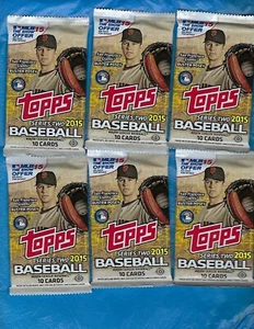 2015 Topps Serie 2 Béisbol 10 Paquetes Hobby Nuevo Sellado de Fábrica Kris Bryant RC + - Imagen 1 de 1