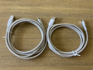 2 NEW Authentic Belkin Boost Charge USB-A USB-C Cable 5 FT Durable Cable Gray - Picture 1 of 3