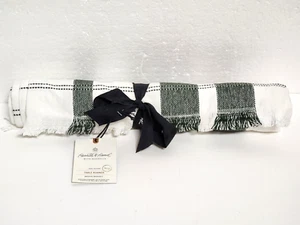 14"x72" Plaid Woven Table Runner Green/Cream - Hearth & Hand with Magnolia - Picture 1 of 5