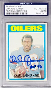 CHARLIE JOINER ROOKIE AUTO 1972 Topps #244 HOF PSA/DNA - Picture 1 of 1