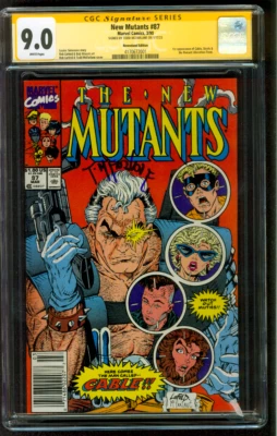 New Mutants 87 CGC SS 9.0 Todd McFarlane Newsstand Ed 3/1990 1st Cable - Image 1 of 4