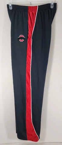 VTG OHIO STATE BUCKEYES OSU NCAA Sweatpants Track Mens MED Black & Red Football Cover