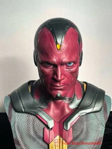 Queen Studios QS 1/1 The Avengers Vision Busto Polystone Statue In Stock - Imagen 1 de 12
